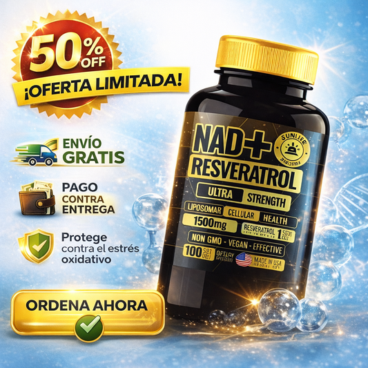 NAD+ Resveratrol | Detén el envejecimiento y recupera tu energía desde la raíz celular