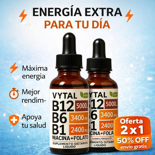 2x1 VYTAL B-Complex 50ml | Energía y Rendimiento Diario