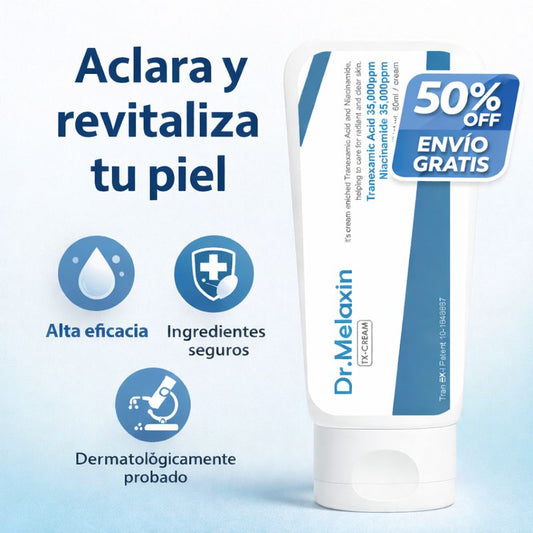 Dr.melaxin Txcrema 60ml | Aclara tu piel y recupera tu confianza